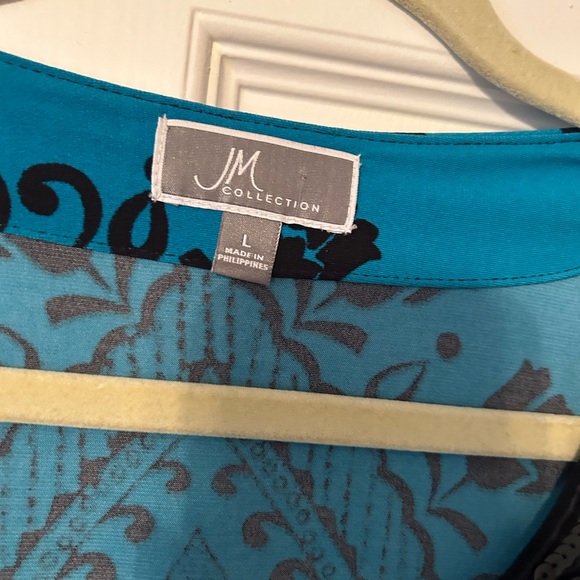 Beautiful top by JM Collection, Size L - Picture 3 of 6